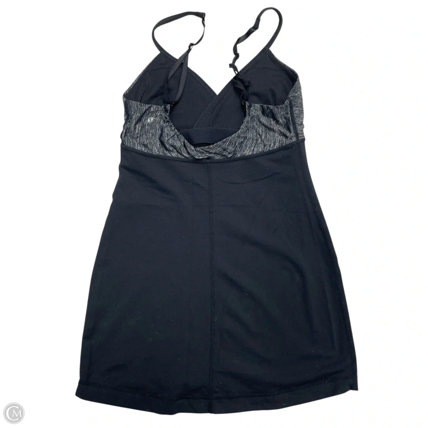 Athletic Tank Top By Lululemon In Black & Grey, Size: S
