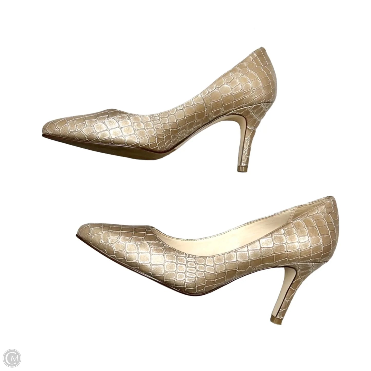 Shoes Heels Kitten By Cole-haan In Gold, Size: 8