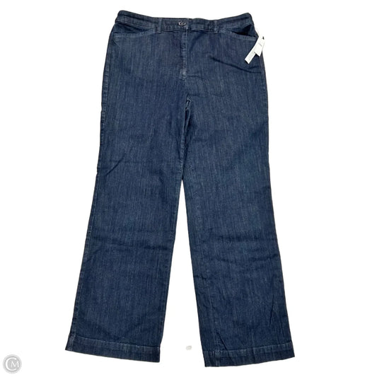 Jeans Wide Leg By Talbots In Blue Denim, Size: 12