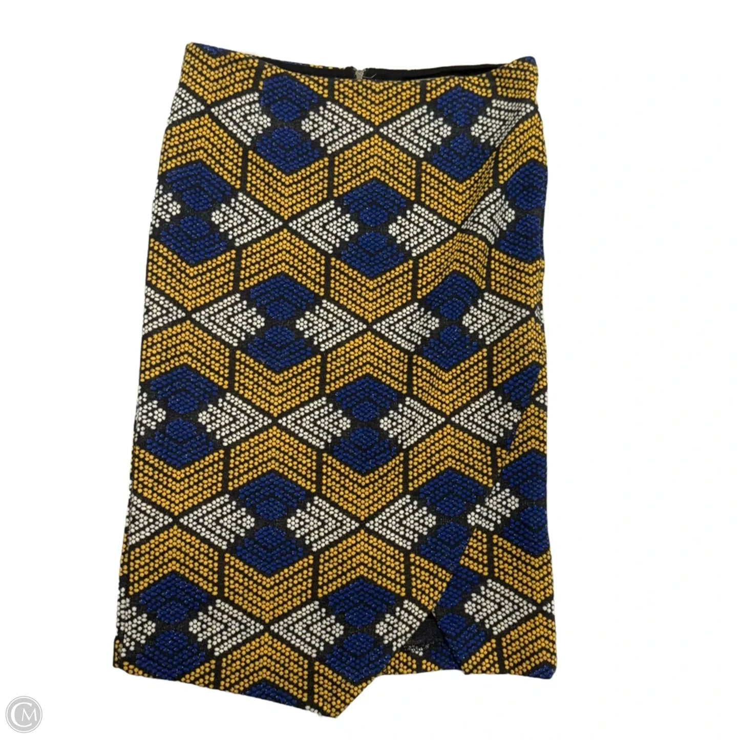 Skirt Midi By Maeve In Blue & Yellow, Size: 4