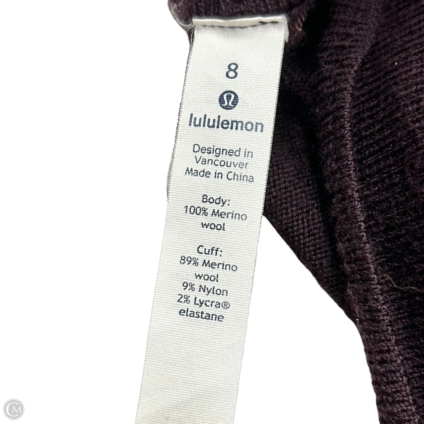 Sweater Cardigan By Lululemon In Purple, Size: M