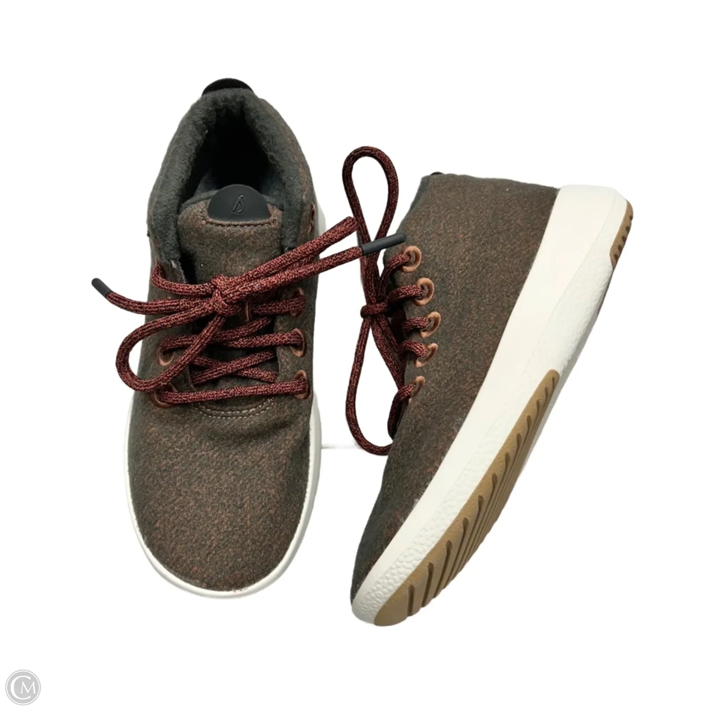 Shoes Sneakers By Allbirds In Grey & Orange, Size: 5