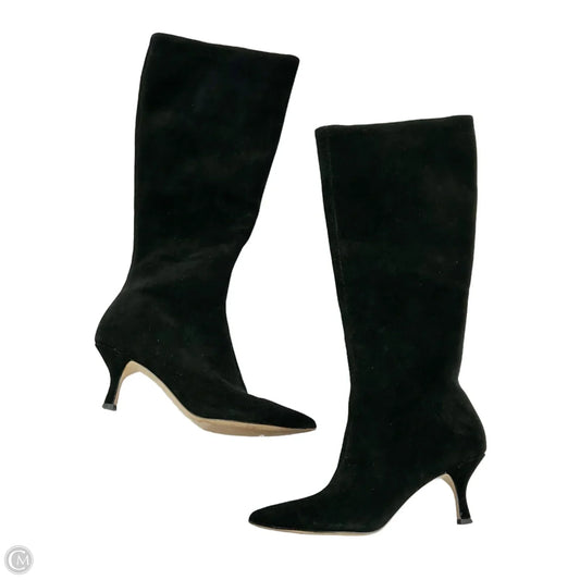 Boots Knee Heels By Ann Taylor In Black, Size: 6.5