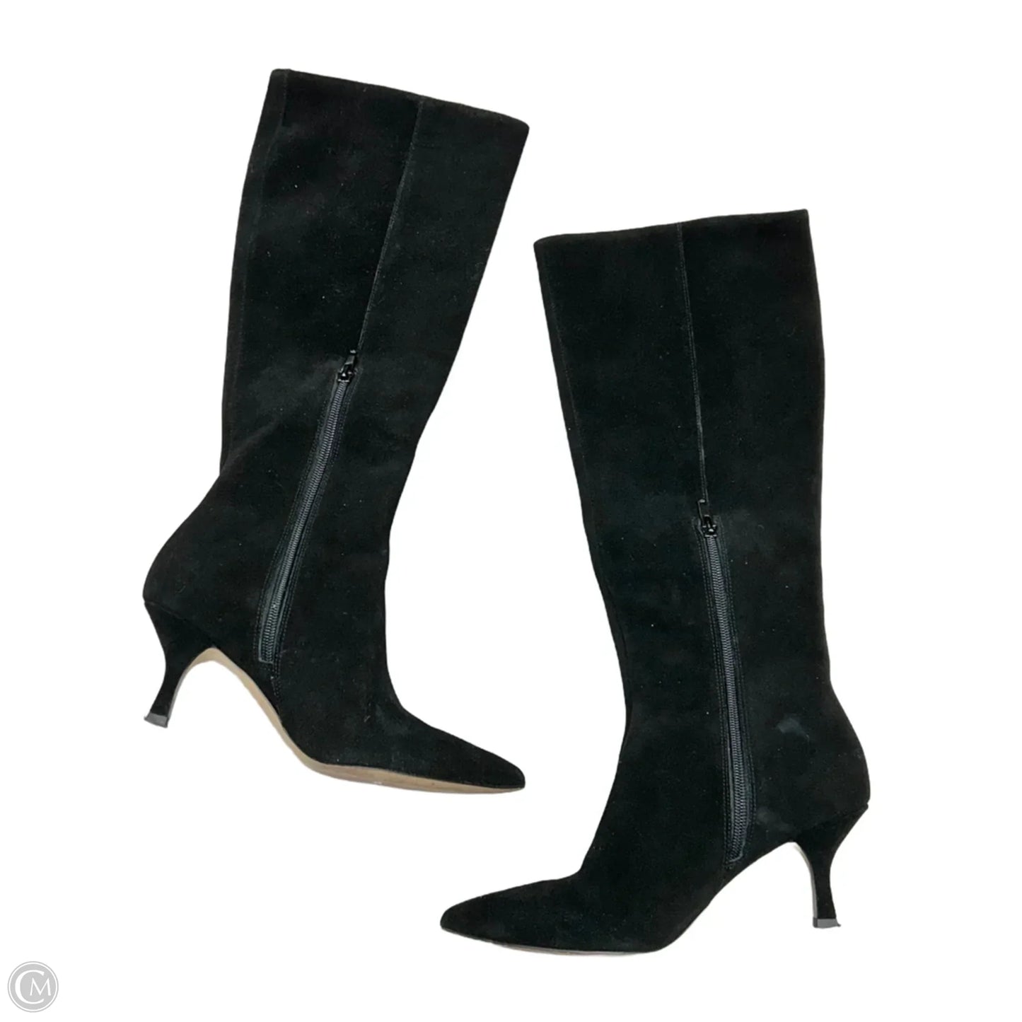 Boots Knee Heels By Ann Taylor In Black, Size: 6.5