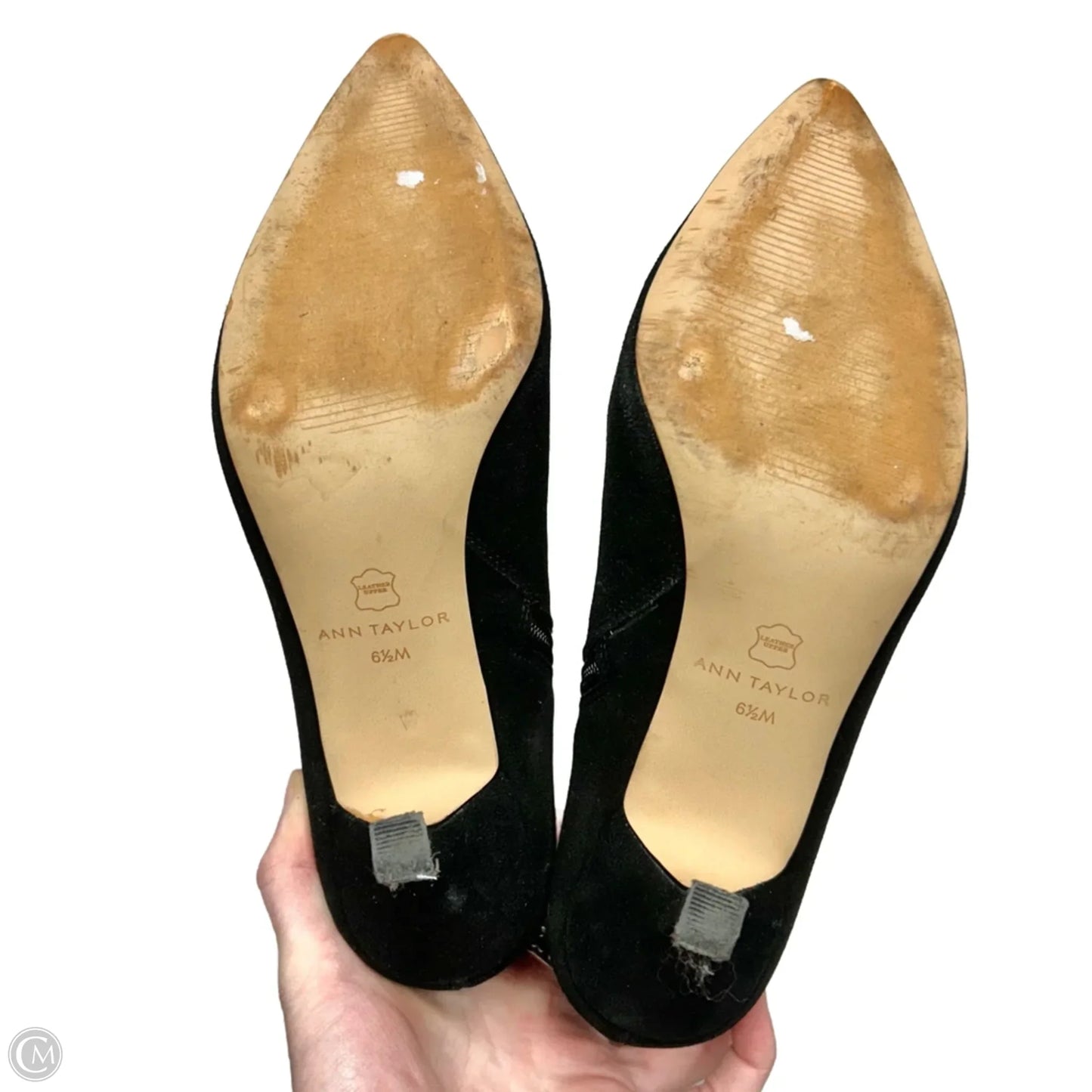 Boots Knee Heels By Ann Taylor In Black, Size: 6.5