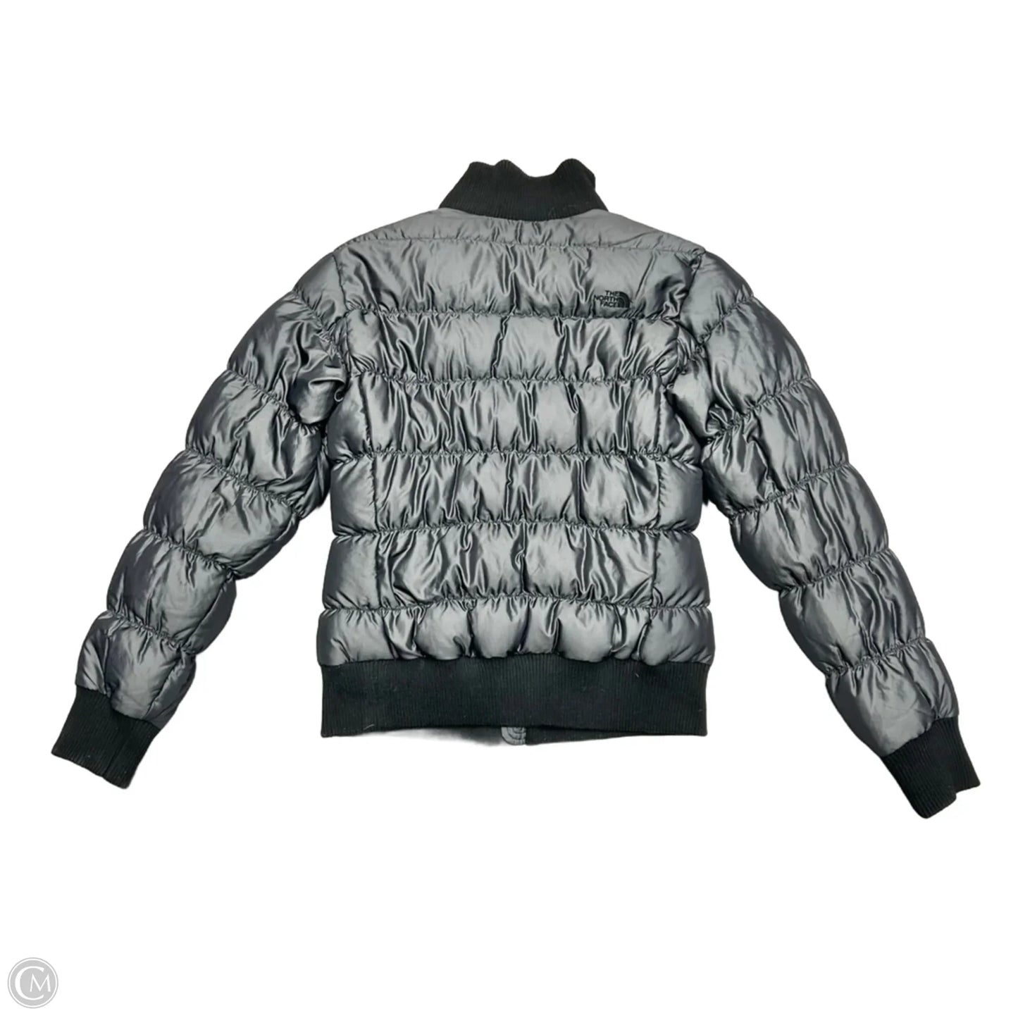 Coat Puffer & Quilted By The North Face In Black & Grey, Size: M