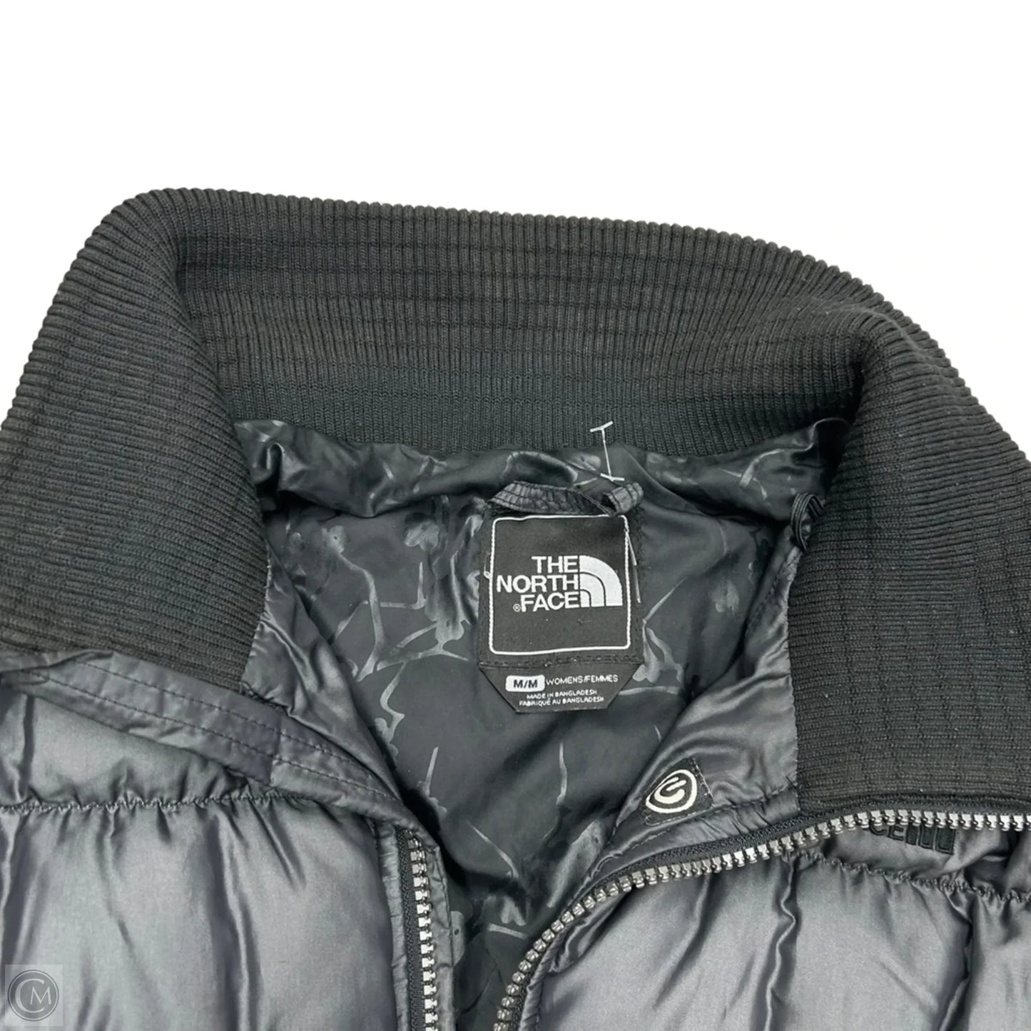 Coat Puffer & Quilted By The North Face In Black & Grey, Size: M