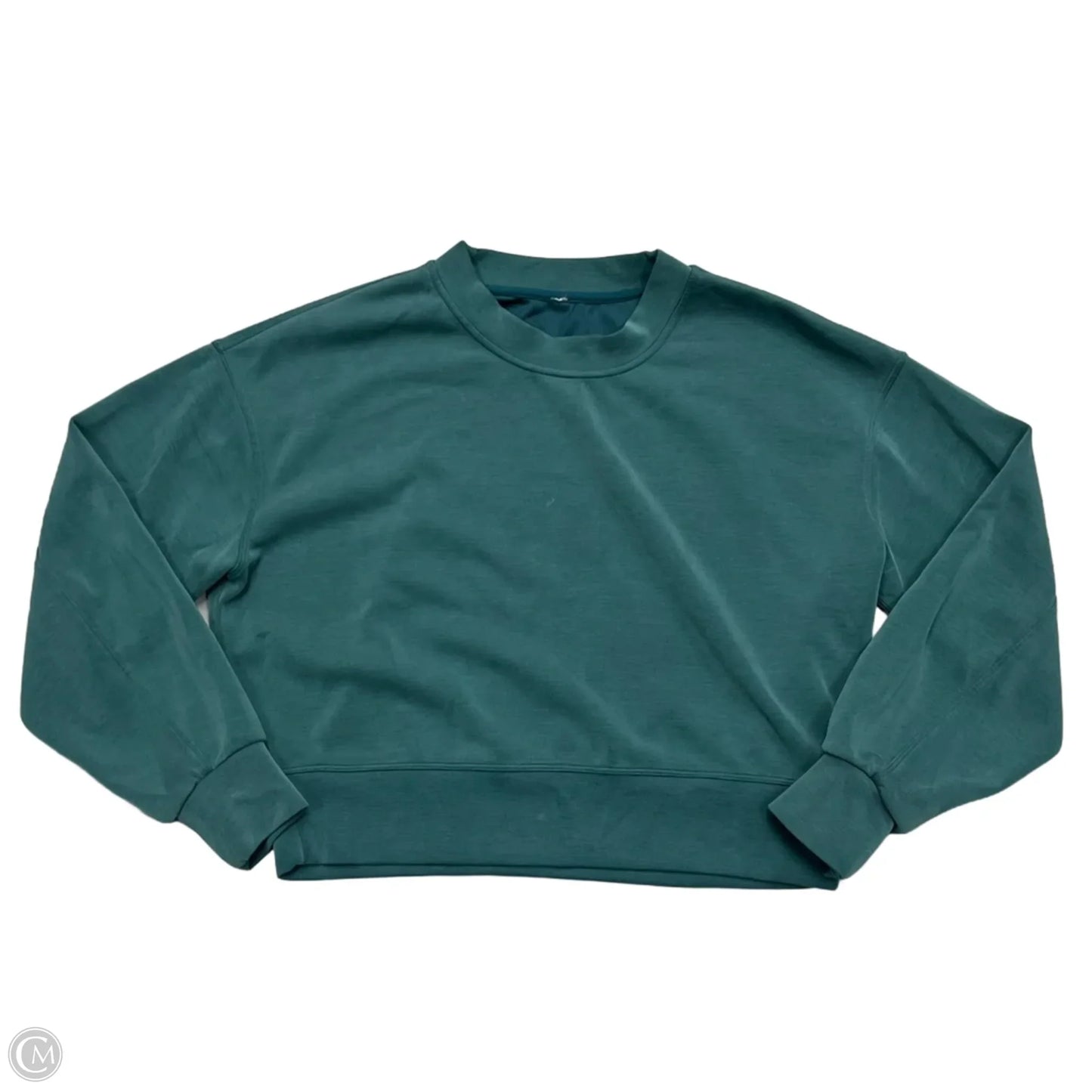Athletic Sweatshirt Collar By Lululemon In Teal, Size: Xs