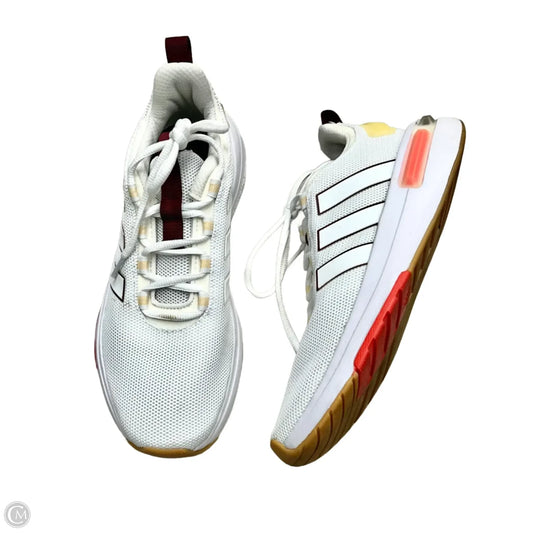 Shoes Athletic By Adidas In White, Size: 9.5