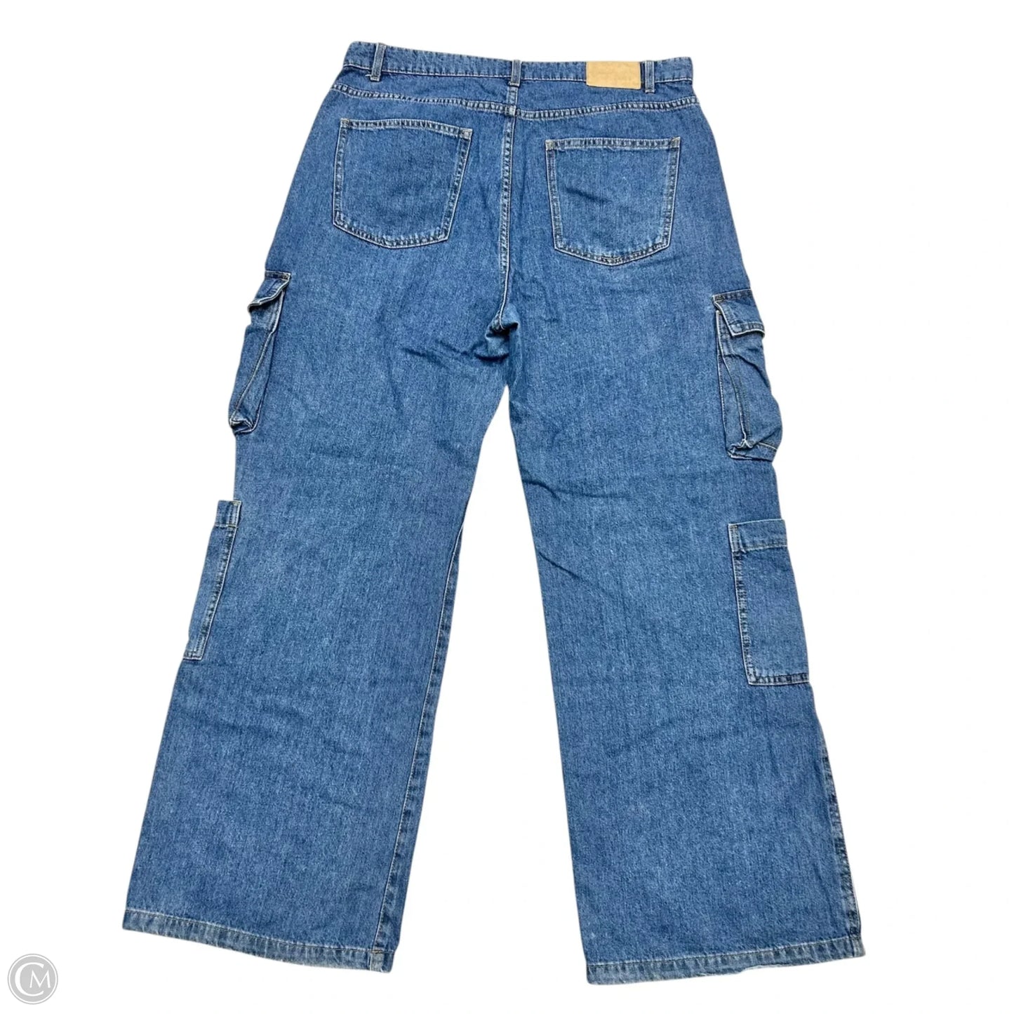Jeans Wide Leg By Cotton On In Blue Denim, Size: 12