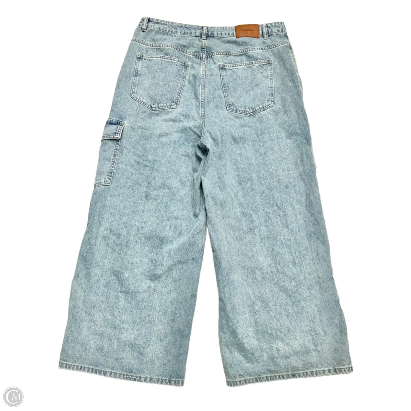 Jeans Wide Leg By Cider In Blue Denim, Size: Xl