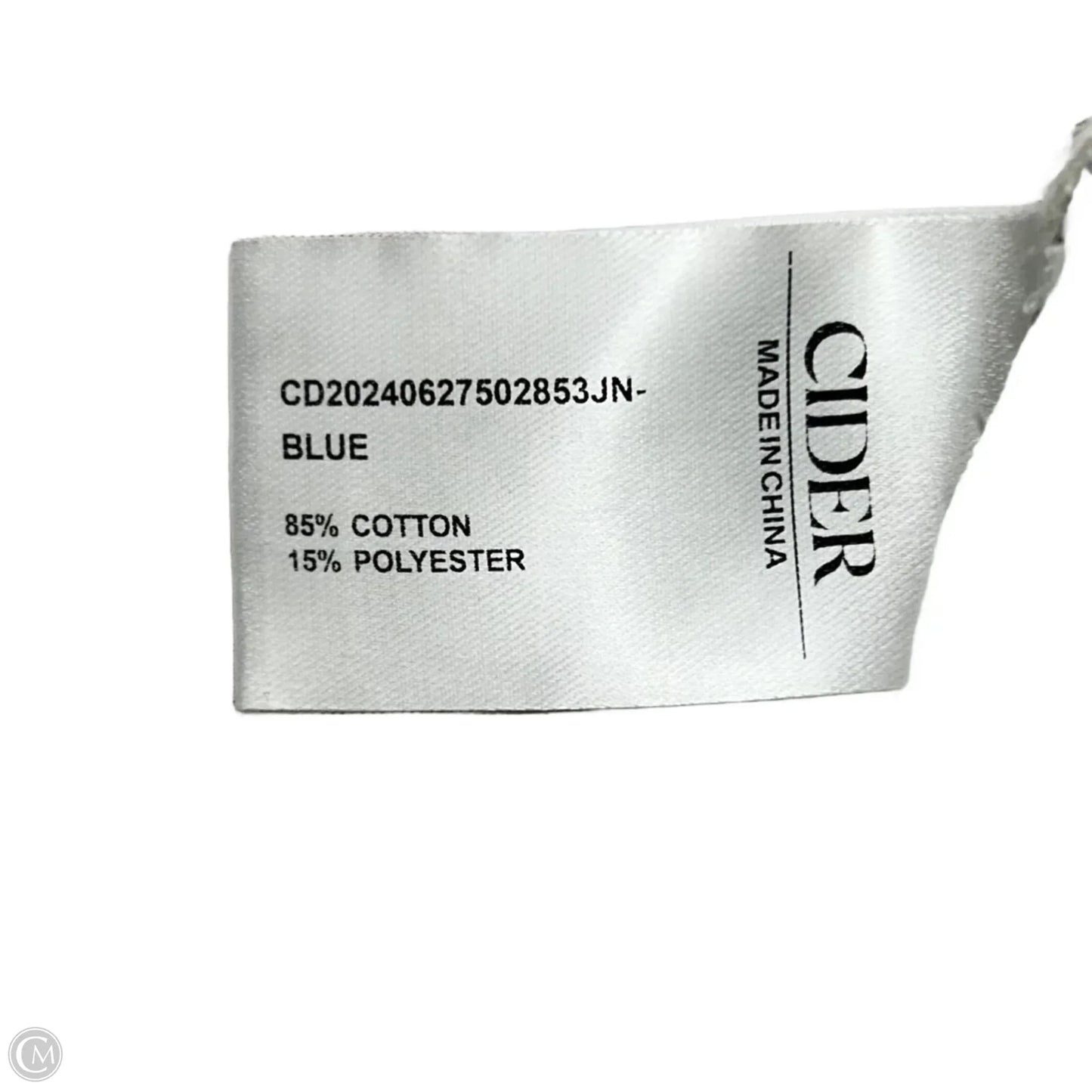 Jeans Wide Leg By Cider In Blue Denim, Size: Xl