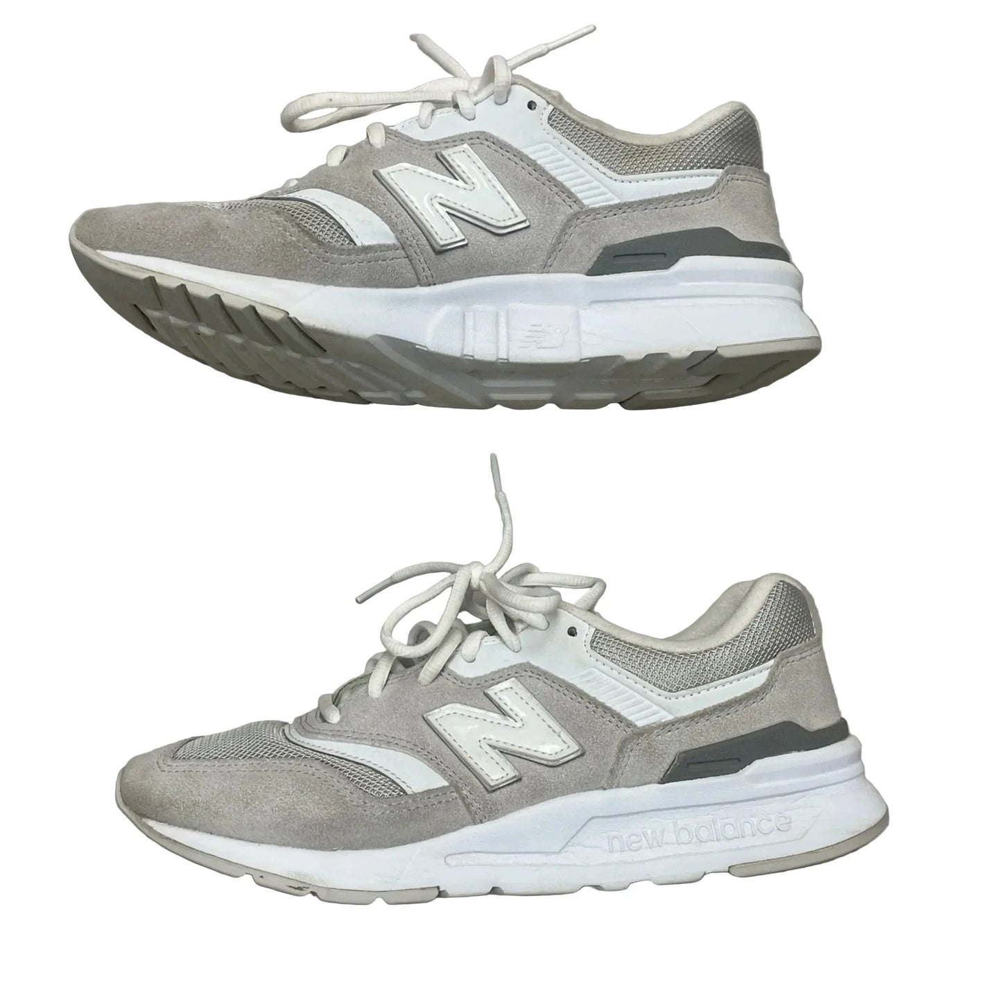 Shoes Athletic By New Balance In Grey & White, Size: 8