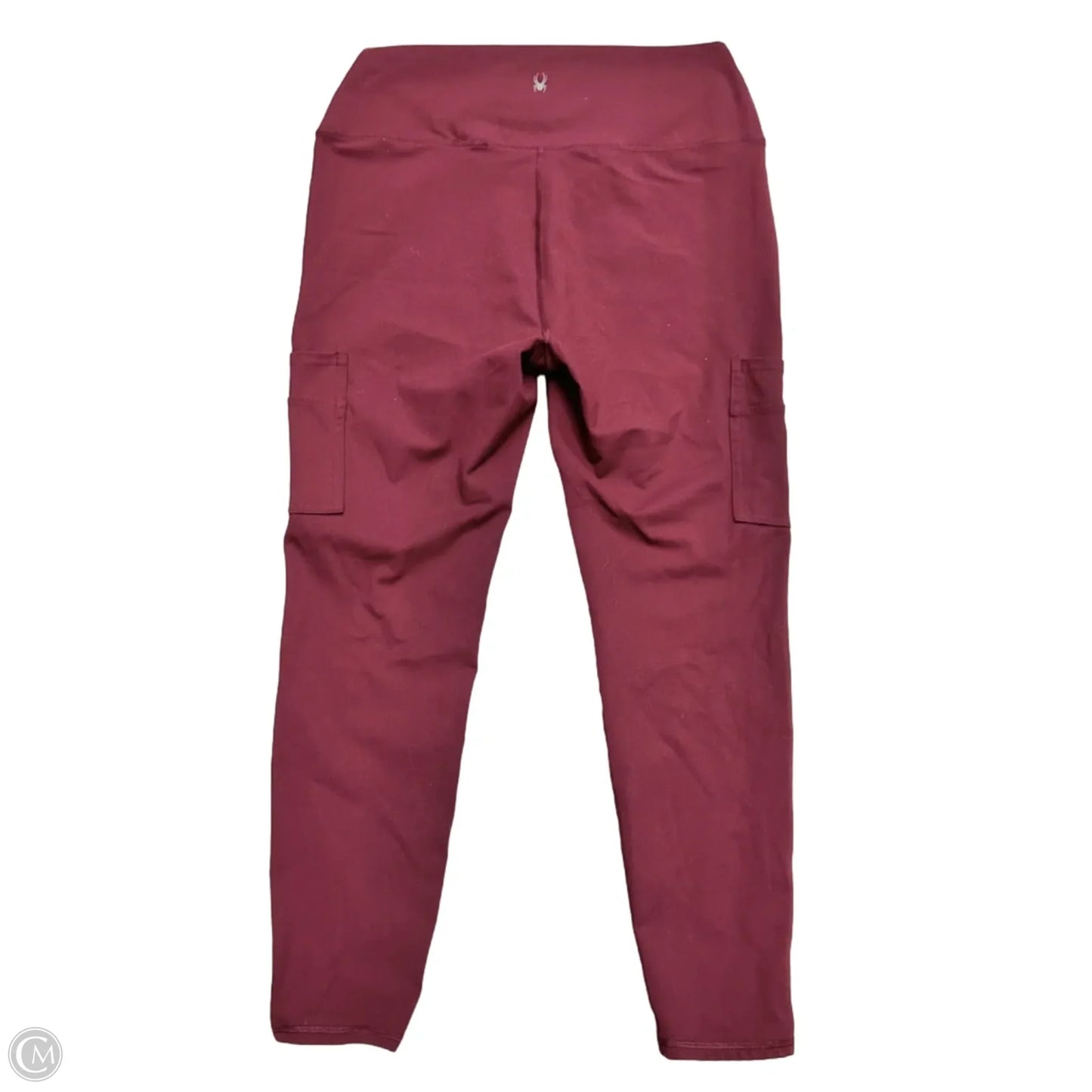 Athletic Leggings By Spyder In Maroon, Size: Xl