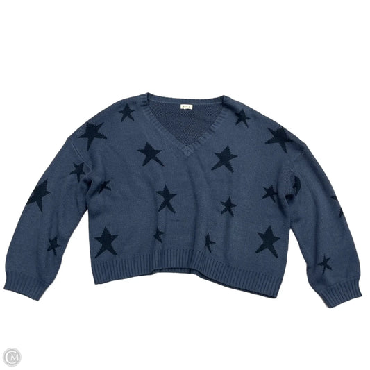 Sweater By Pol In Blue, Size: L