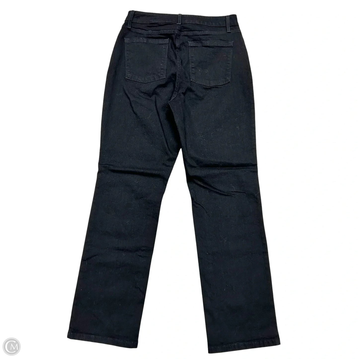 Jeans Straight By L.l. Bean In Black Denim, Size: 10
