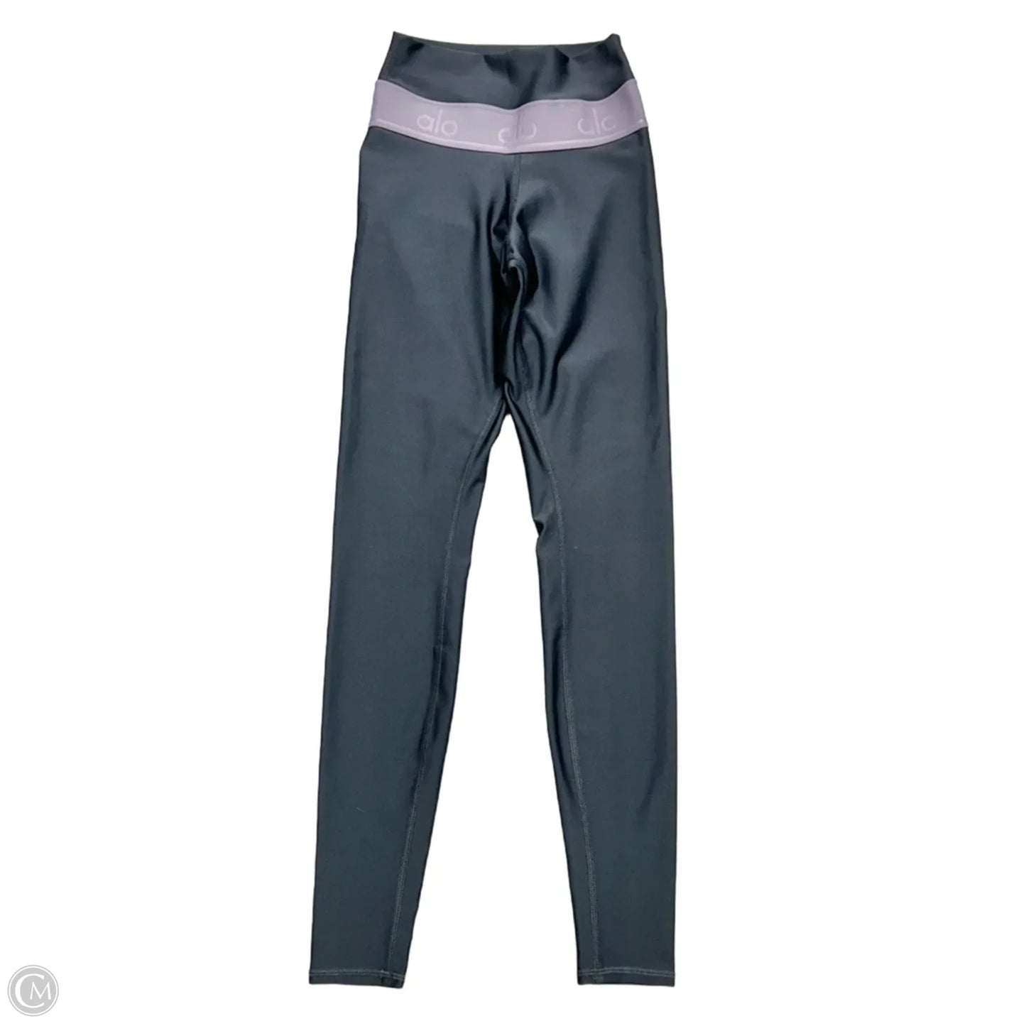 Athletic Leggings By Alo In Grey & Purple, Size: Xxs
