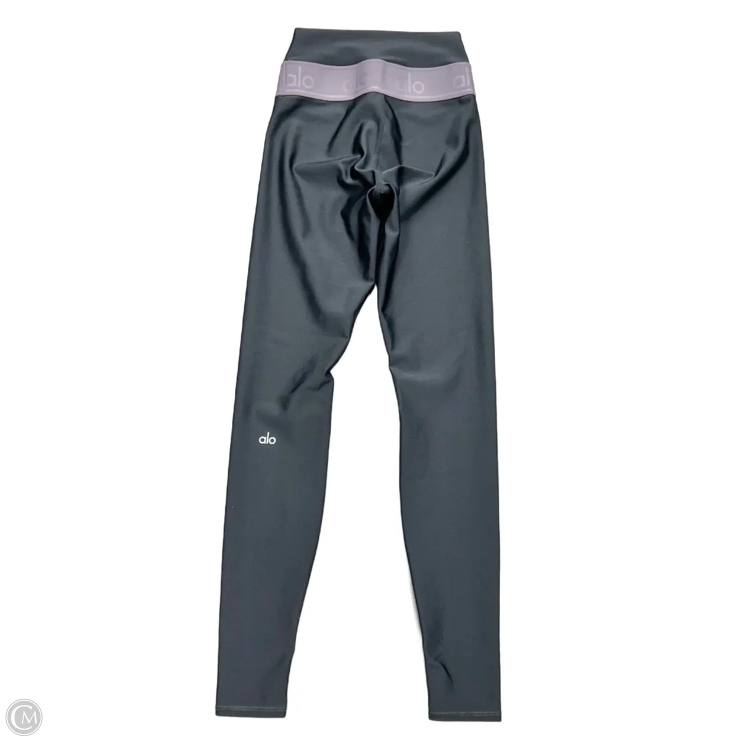 Athletic Leggings By Alo In Grey & Purple, Size: Xxs