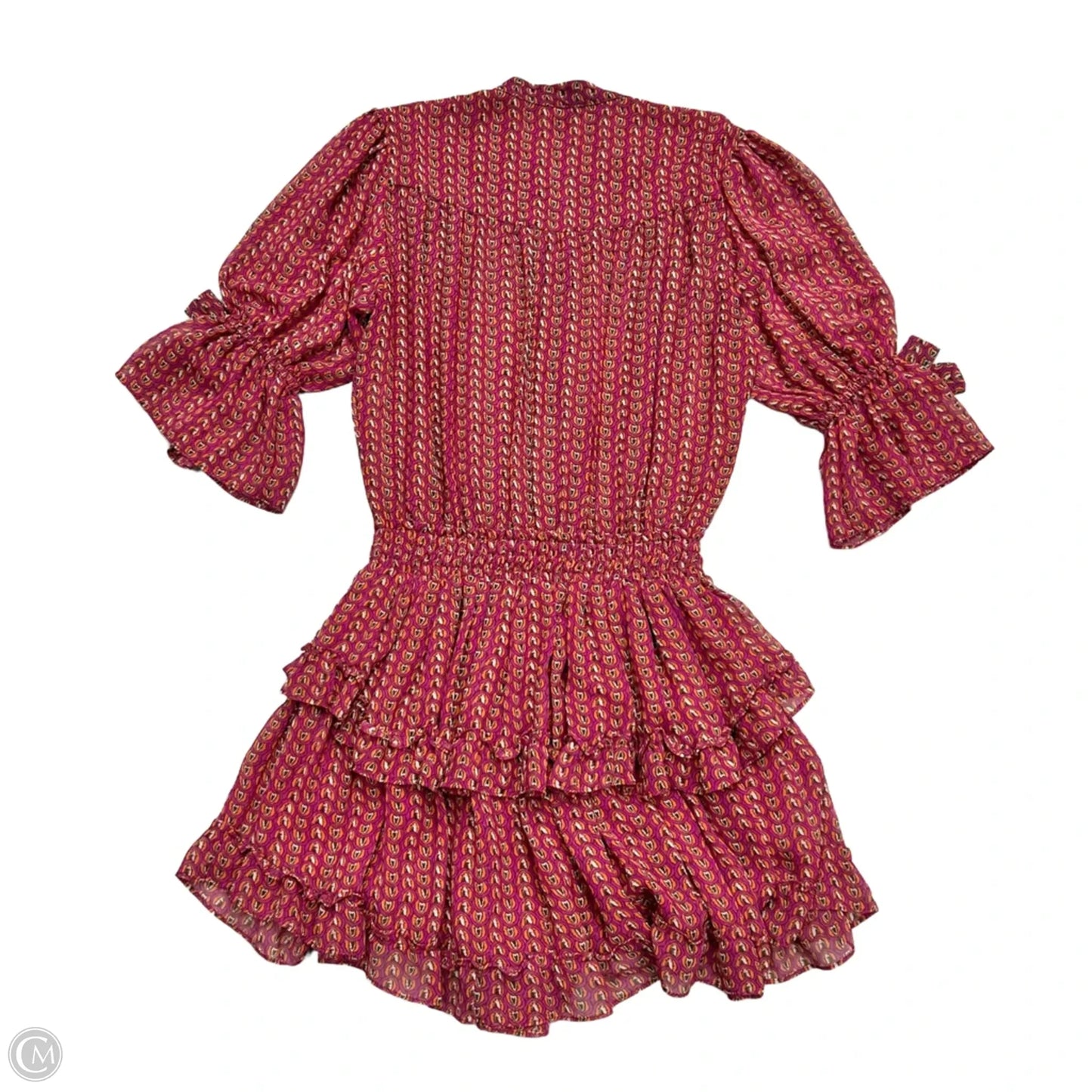 Dress Designer By Misa In Orange & Purple, Size: Xs