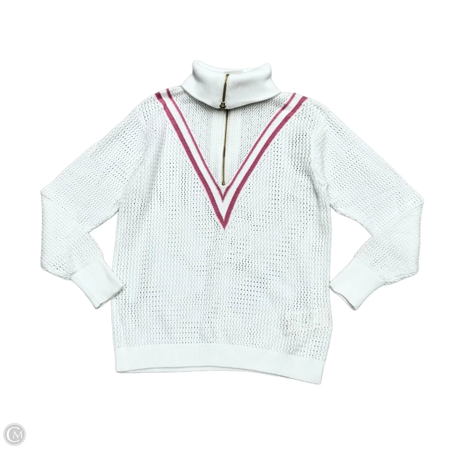 Sweatshirt Collar By Varley In White & Pink Size: Xs