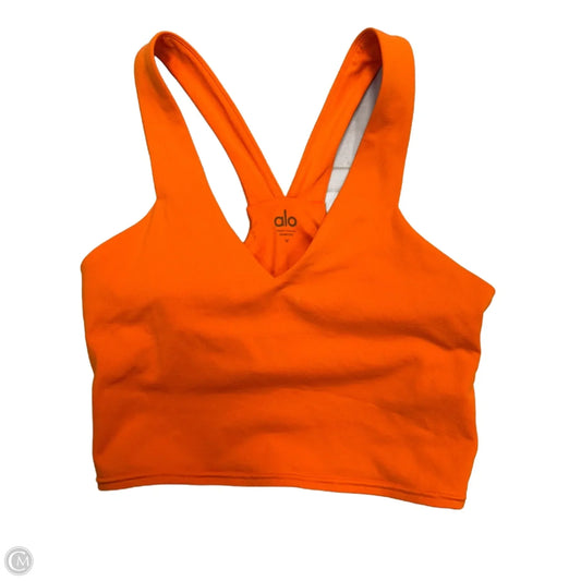 Athletic Bra By Alo In Orange, Size: M