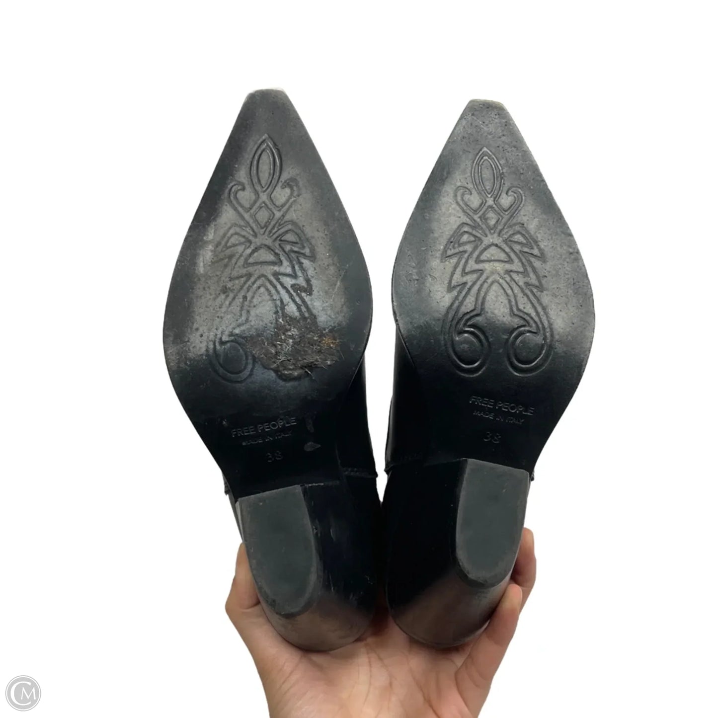 Boots Ankle Heels By Free People In Black & Blue, Size: 7.5