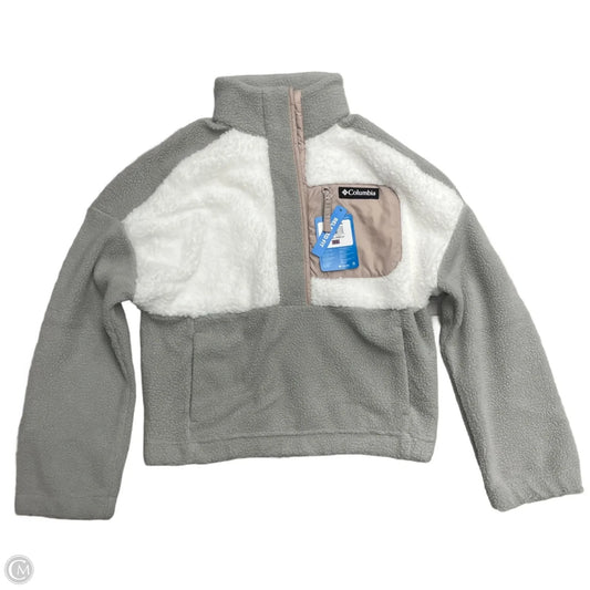 Jacket Fleece By Columbia In Grey & White, Size: Xs