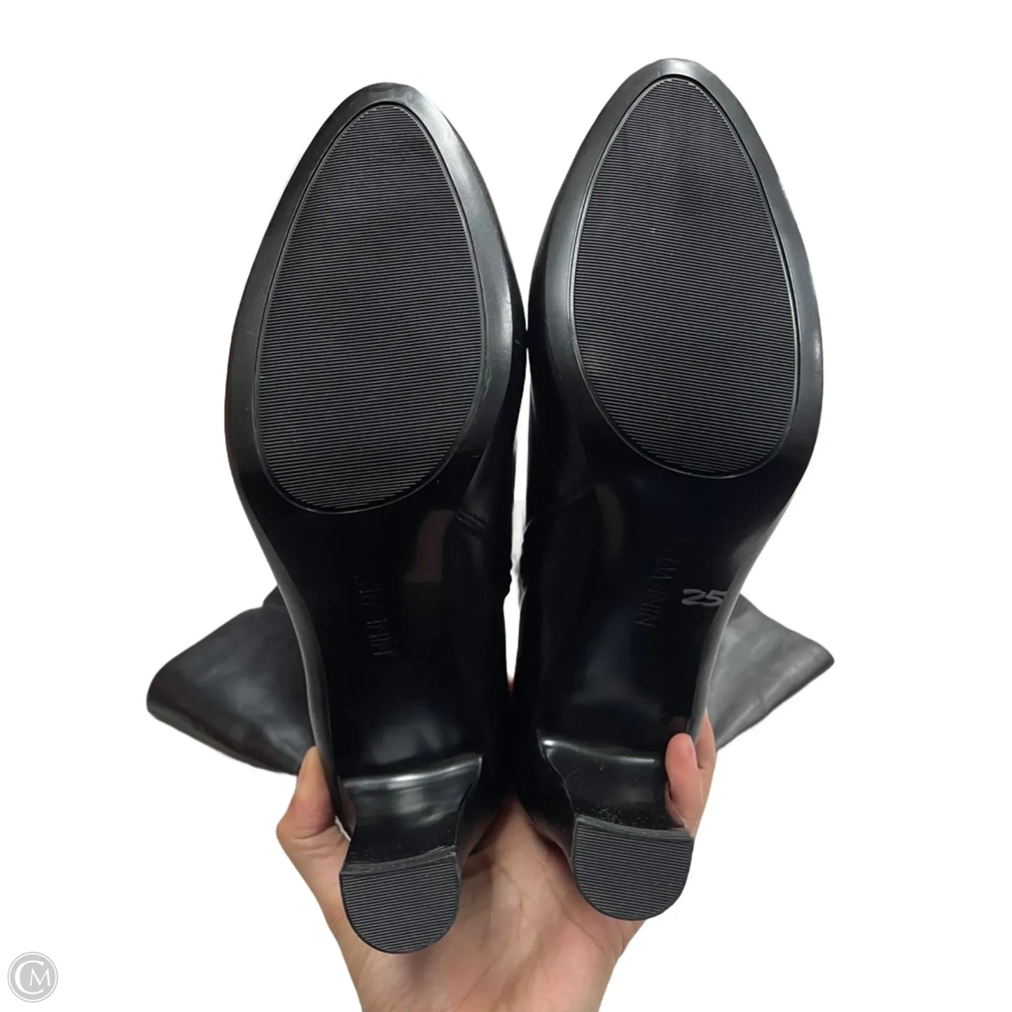 Boots Knee Heels By Nine West In Black, Size: 11