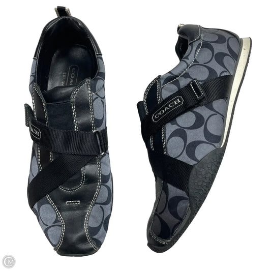 Shoes Designer By Coach In Black & Grey, Size: 8.5