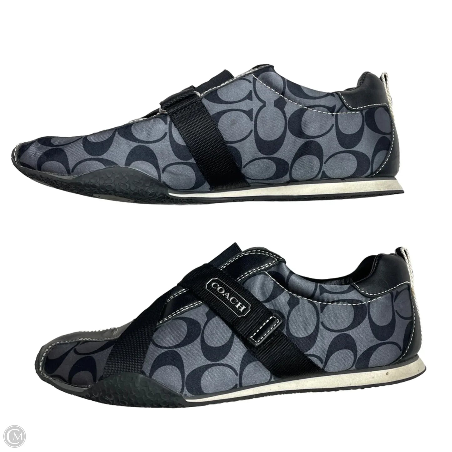 Shoes Designer By Coach In Black & Grey, Size: 8.5