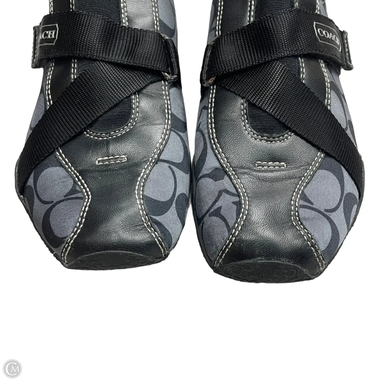 Shoes Designer By Coach In Black & Grey, Size: 8.5