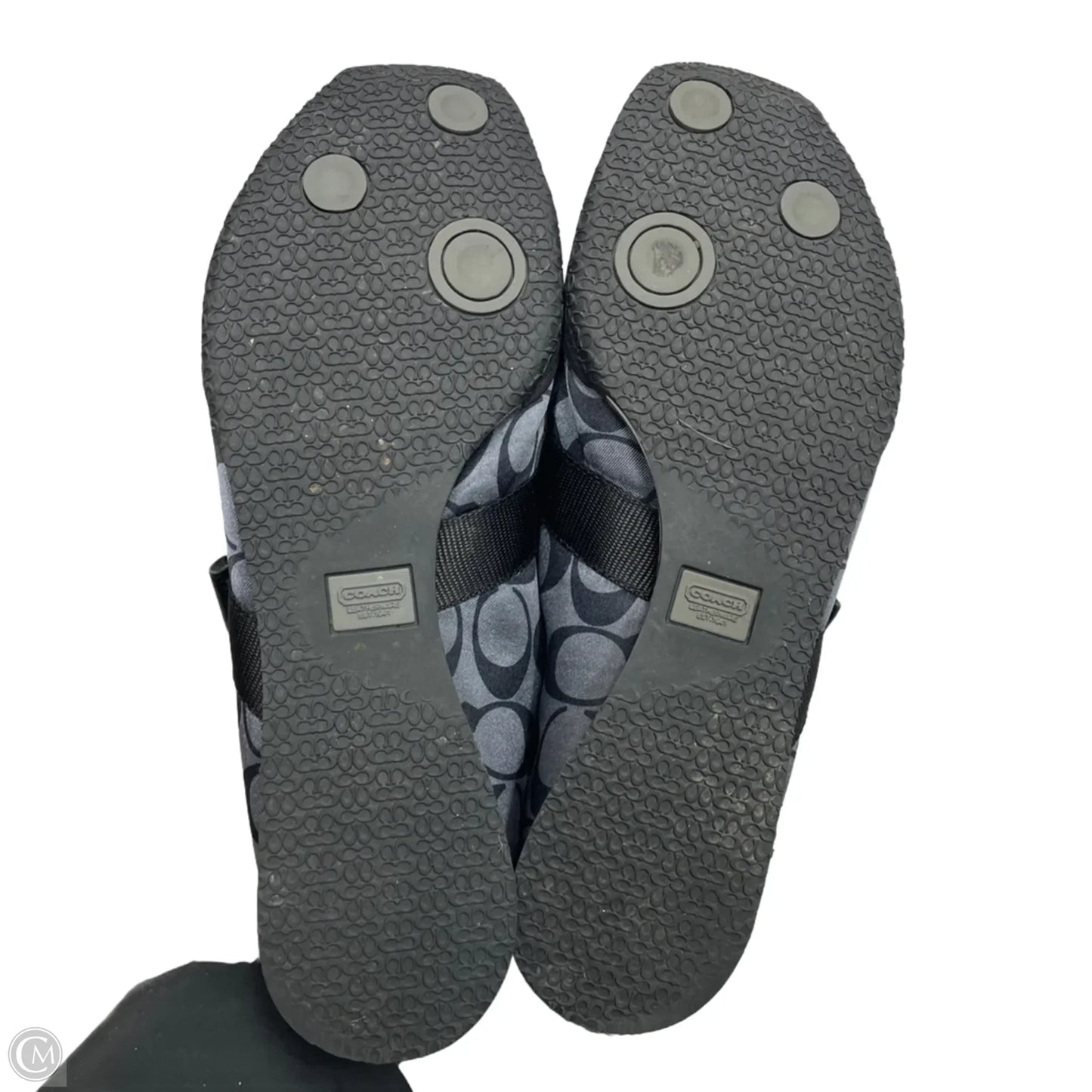 Shoes Designer By Coach In Black & Grey, Size: 8.5