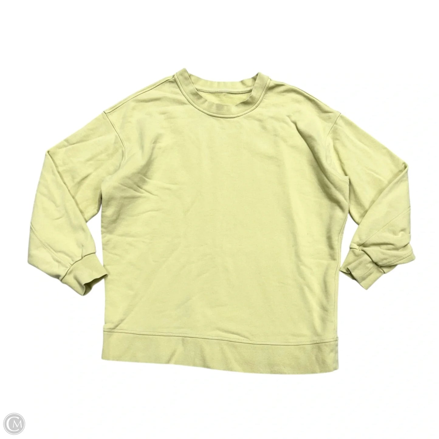 Athletic Sweatshirt Collar By Lululemon In Chartreuse, Size: S