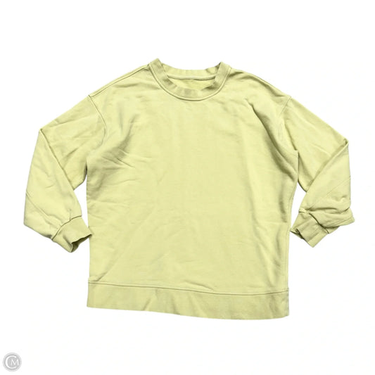 Athletic Sweatshirt Collar By Lululemon In Chartreuse, Size: S
