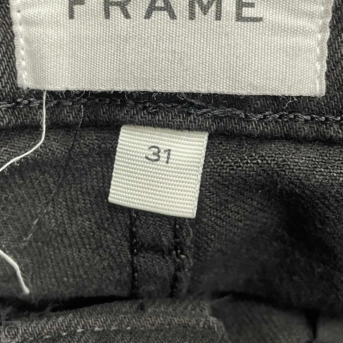 Jeans Boot Cut By Frame In Black Denim, Size: 12