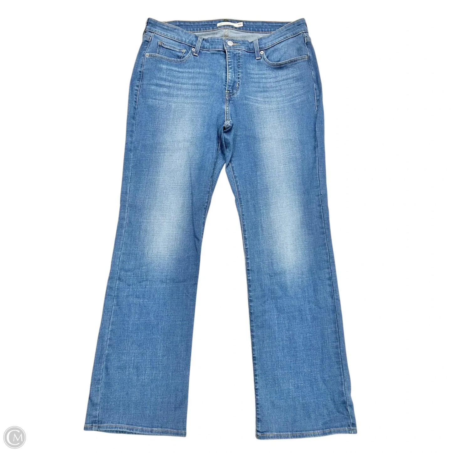 Jeans Boot Cut By Levis In Blue Denim, Size: 16