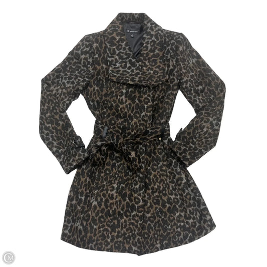 Coat Peacoat By Inc In Leopard Print, Size: S