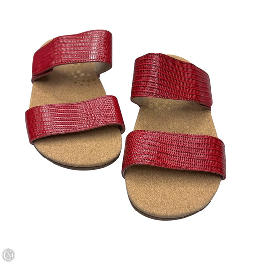 Sandals Flats By Revitalign In Red, Size: 7