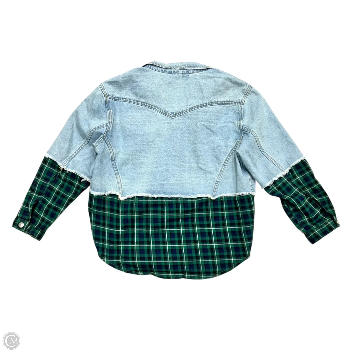 Jacket Denim By Princess Polly In Blue Denim, Size: S/M