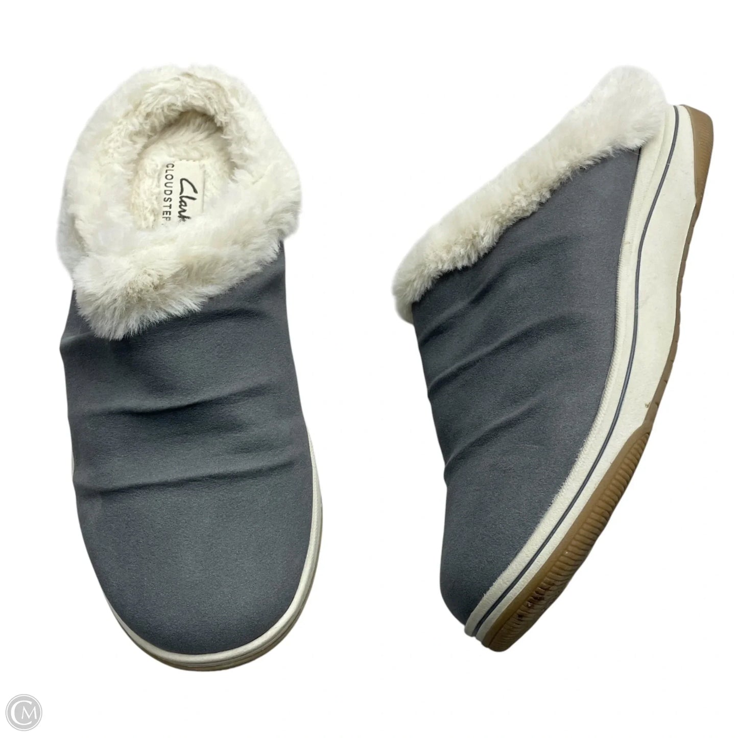 Shoes Flats By Clarks In Grey, Size: 7.5