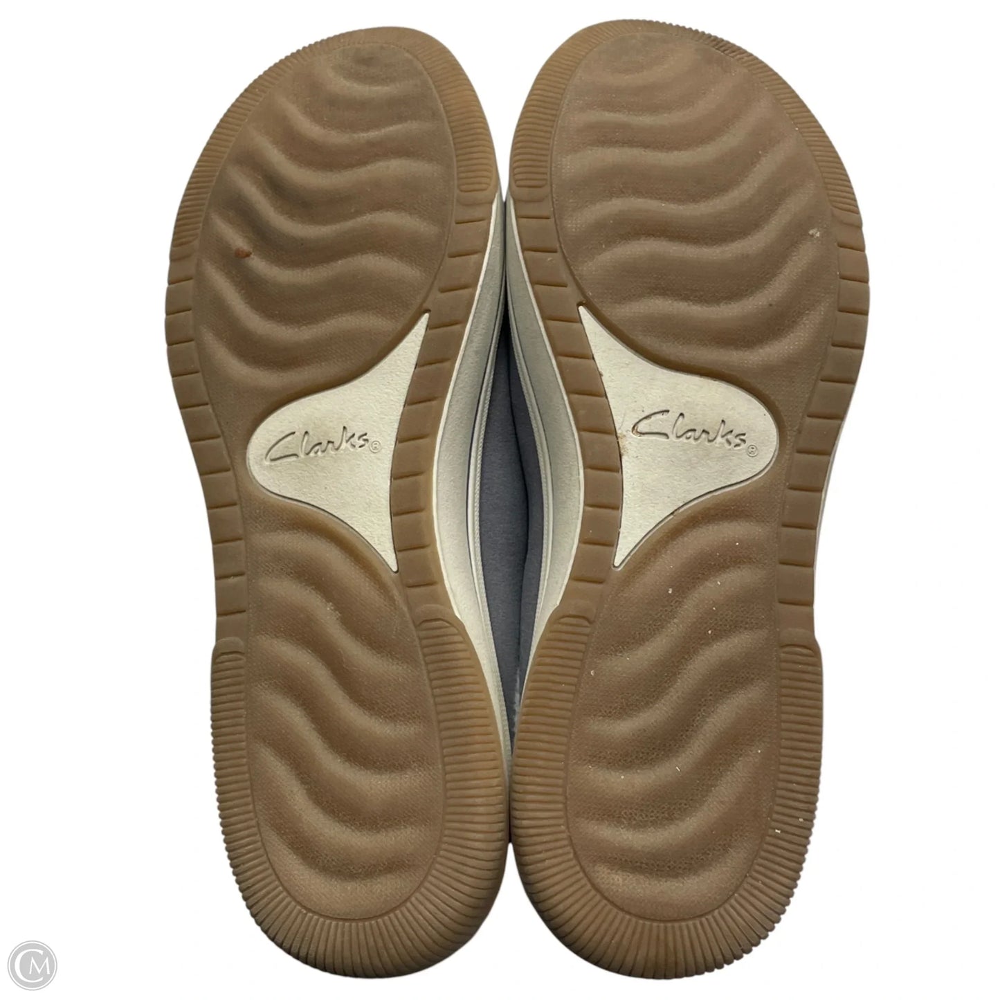 Shoes Flats By Clarks In Grey, Size: 7.5