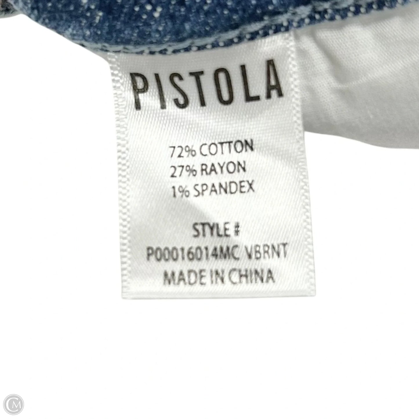 Jeans Straight By Agolde In Blue Denim, Size: 0