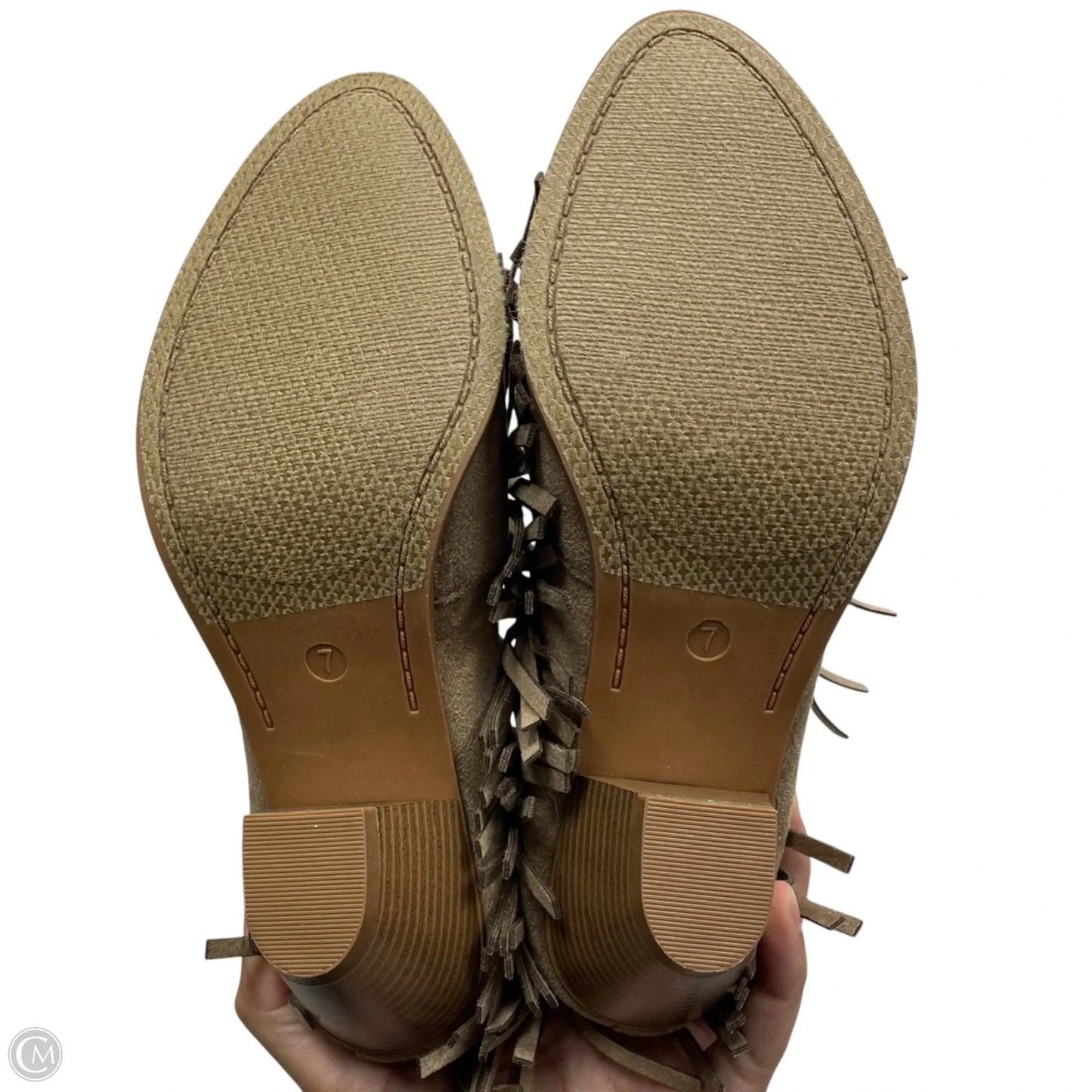 Boots Ankle Heels By Pierre Dumas In Tan, Size: 7.5