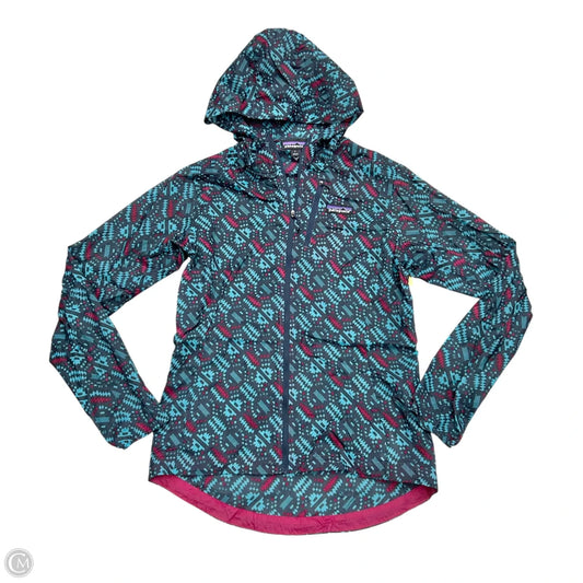 Athletic Jacket By Patagonia In Blue & Red, Size: S