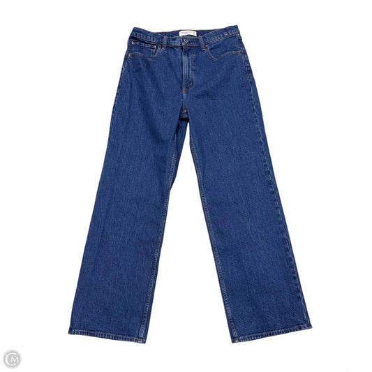 Jeans Straight By Abercrombie And Fitch In Blue Denim, Size: 10