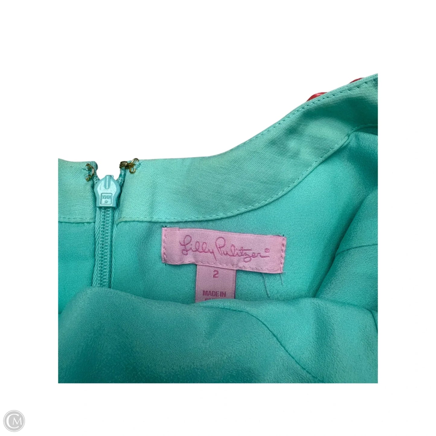 Dress Designer By Lilly Pulitzer In Teal, Size: Xs