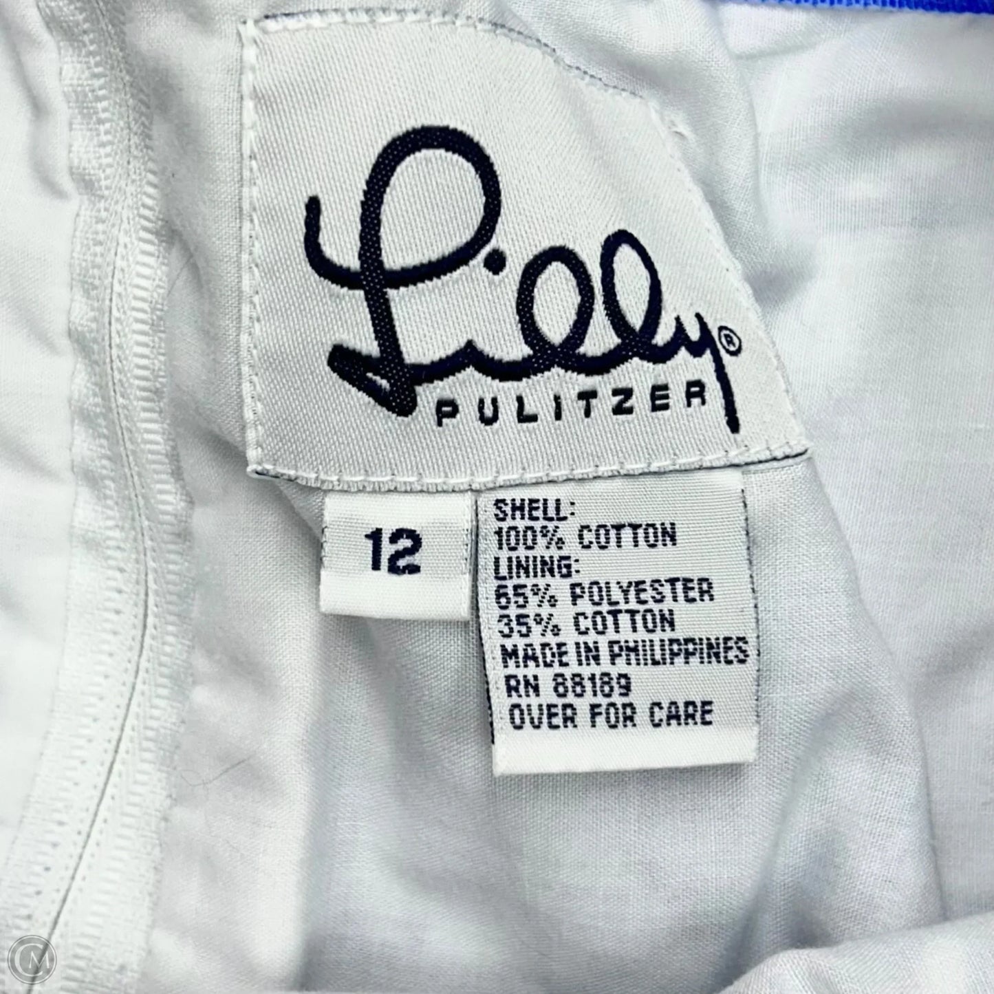 Skirt Designer By Lilly Pulitzer In Blue & White, Size: 12