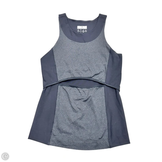 Athletic Tank Top By Adidas In Grey, Size: M