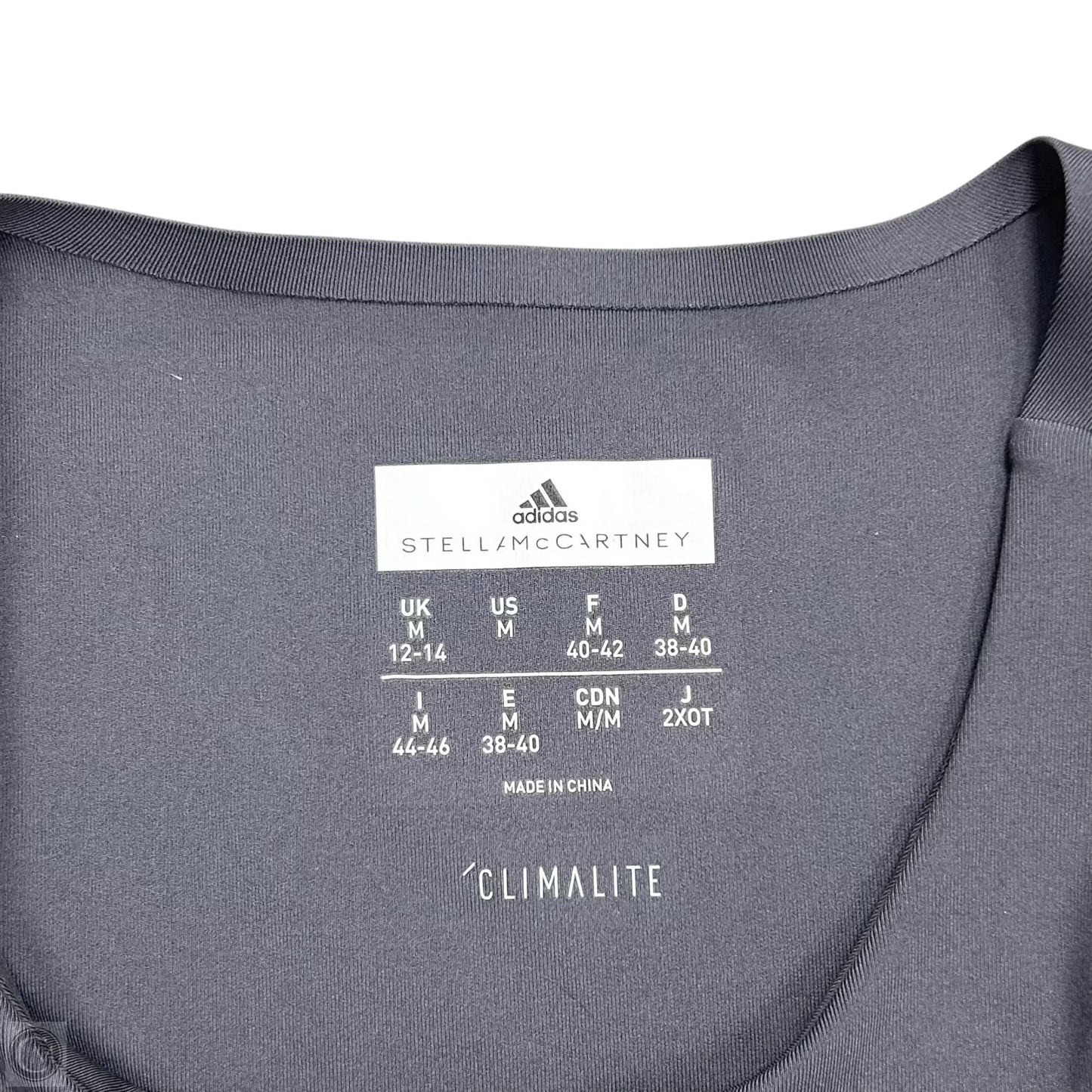Athletic Tank Top By Adidas In Grey, Size: M
