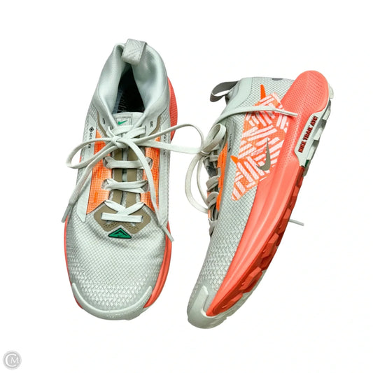 Shoes Athletic By Nike In Grey & Orange, Size: 7